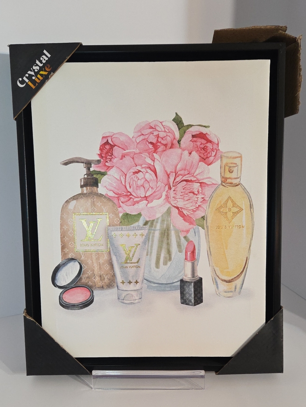 Crystal Luxe Vanity-Themed Fashion Art Print